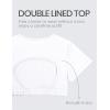 imageCRZ YOGA Womens Butterluxe Double Lined Open Back Crop Tops Backless Short Sleeve Workout Shirts Casual Tight TShirtsWhite