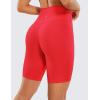 imageCRZ YOGA Womens Naked Feeling Biker Shorts  8 Inches High Waisted Yoga Workout Gym Running SpandexDeep Red