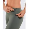 imageCRZ YOGA Womens Naked Feeling Biker Shorts  8 Inches High Waisted Yoga Workout Gym Running SpandexGrey Sage