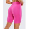 imageCRZ YOGA Womens Naked Feeling Biker Shorts  8 Inches High Waisted Yoga Workout Gym Running SpandexHibiscus Purple