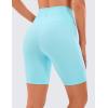 imageCRZ YOGA Womens Naked Feeling Biker Shorts  8 Inches High Waisted Yoga Workout Gym Running SpandexHydra Blue
