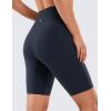 imageCRZ YOGA Womens Naked Feeling Biker Shorts  8 Inches High Waisted Yoga Workout Gym Running SpandexNavy