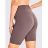 imageCRZ YOGA Womens Naked Feeling Biker Shorts  8 Inches High Waisted Yoga Workout Gym Running SpandexPurple Taupe