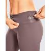 imageCRZ YOGA Womens Naked Feeling Biker Shorts  8 Inches High Waisted Yoga Workout Gym Running SpandexPurple Taupe