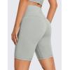 imageCRZ YOGA Womens Naked Feeling Biker Shorts  8 Inches High Waisted Yoga Workout Gym Running SpandexSterling