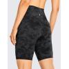 imageCRZ YOGA Womens Naked Feeling Biker Shorts  8 Inches High Waisted Yoga Workout Gym Running SpandexTie Dye Smoke Ink