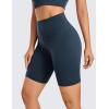 imageCRZ YOGA Womens Naked Feeling Biker Shorts  8 Inches High Waisted Yoga Workout Gym Running SpandexTrue Navy