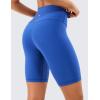 imageCRZ YOGA Womens Naked Feeling Biker Shorts  8 Inches High Waisted Yoga Workout Gym Running SpandexWaves Blue