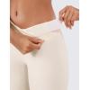 imageCRZ YOGA Womens Naked Feeling Biker Shorts  8 Inches High Waisted Yoga Workout Gym Running SpandexWhite Apricot