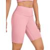 imageCRZ YOGA Womens Naked Feeling Biker Shorts  8 Inches High Waisted Yoga Workout Gym Running SpandexThe Heartbeat Pink