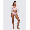 imageCRZ YOGA Softhold Womens Double Lined U Back Bralettes  Scoop Neck Unlined TShirt Everyday Bras Smooth Wireless CamiStrawberry Pink