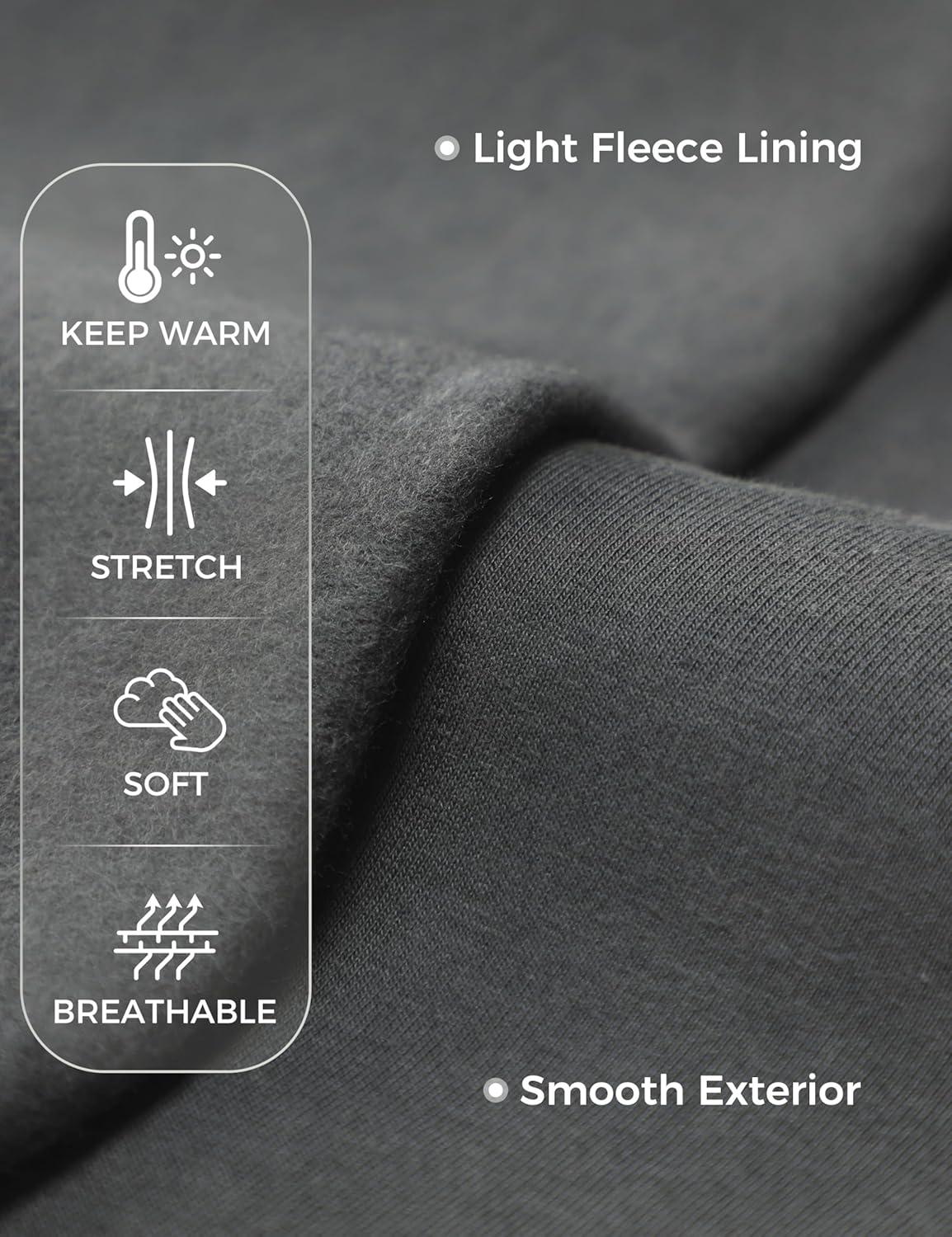 imageCRZ YOGA Mens Fleece Hoodies Basic Casual Hooded Sweatshirts Long Sleeve Pullover Workout Tops with PocketAnthracite