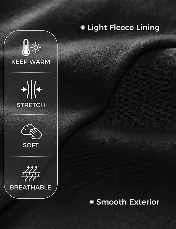 imageCRZ YOGA Mens Fleece Hoodies Basic Casual Hooded Sweatshirts Long Sleeve Pullover Workout Tops with PocketBlack