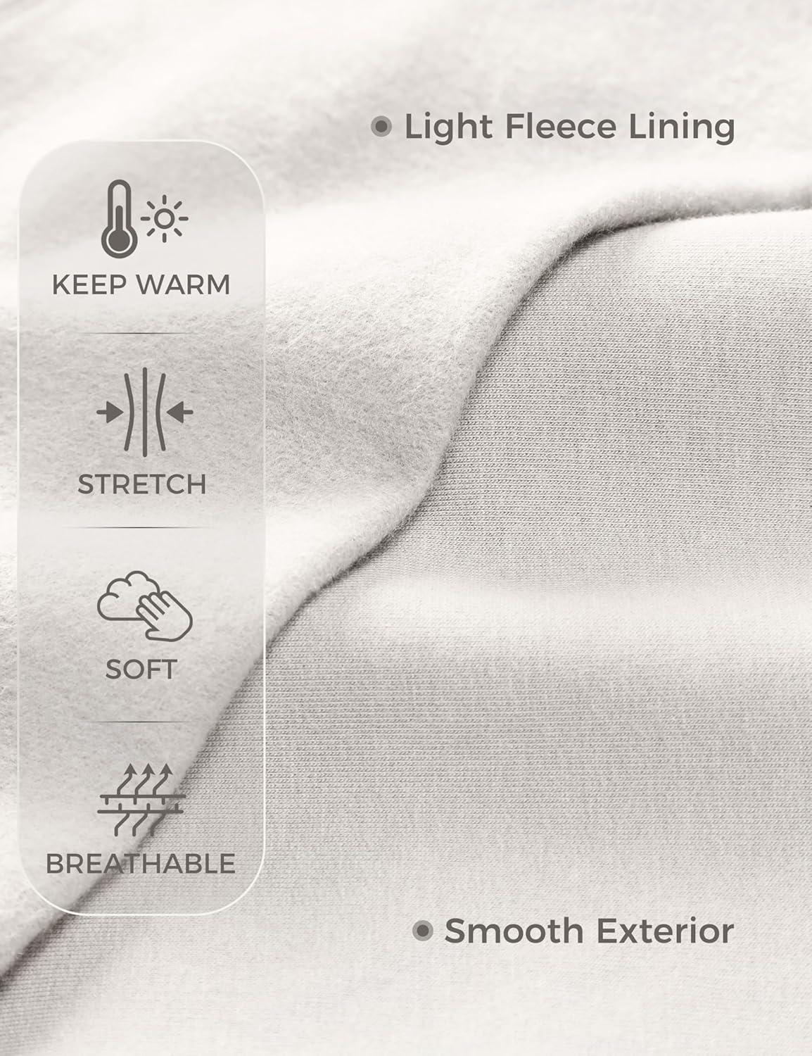 imageCRZ YOGA Womens Fleece Cropped Sweatshirts Crewneck Long Sleeve Double Raw Hem Workout Casual Pullover TopsMilky White Bone