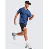 imageCRZ YOGA 2 in 1 Mens Athletic Shorts 5 with Liner Quick Dry Lightweight for Running Sports Gym with PocketsBlack