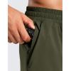 imageCRZ YOGA 2 in 1 Mens Athletic Shorts 5 with Liner Quick Dry Lightweight for Running Sports Gym with PocketsDark Olive