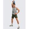 imageCRZ YOGA 2 in 1 Mens Athletic Shorts 5 with Liner Quick Dry Lightweight for Running Sports Gym with PocketsDark Olive