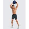 imageCRZ YOGA 2 in 1 Mens Athletic Shorts 5 with Liner Quick Dry Lightweight for Running Sports Gym with PocketsMelanite