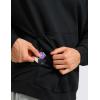 imageCRZ YOGA Mens Fleece Hoodies Basic Casual Hooded Sweatshirts Long Sleeve Pullover Workout Tops with PocketBlack