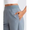 imageCRZ YOGA Stretch Wide Leg Casual Pants for Women 30quot High Waisted Dress Work Water Resistant Travel TrousersBelgian Blue