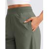 imageCRZ YOGA Stretch Wide Leg Casual Pants for Women 30quot High Waisted Dress Work Water Resistant Travel TrousersLight Army Green