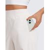 imageCRZ YOGA Stretch Wide Leg Casual Pants for Women 30quot High Waisted Dress Work Water Resistant Travel TrousersMilky White Bone