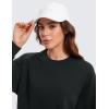 imageCRZ YOGA Womens SoftAura Crewneck Sweatshirt Long Sleeve Workout Casual Pullover Basic Fall TopsBlack