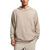 imageCRZ YOGA Mens Fleece Hoodies Basic Casual Hooded Sweatshirts Long Sleeve Pullover Workout Tops with PocketMojave Tan