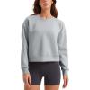 imageCRZ YOGA Womens SoftAura Crewneck Sweatshirt Long Sleeve Workout Casual Pullover Basic Fall TopsRhino Grey