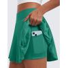imageCRZ YOGA Womens Mini Pleated Athletic Tennis Skirts High Waisted A Line Golf Pickleball Casual Skort with Inner PocketsCascadia Green