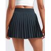 imageCRZ YOGA Womens Mini Pleated Athletic Tennis Skirts High Waisted A Line Golf Pickleball Casual Skort with Inner PocketsTrue Navy