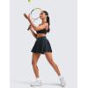 imageCRZ YOGA Womens Mini Pleated Athletic Tennis Skirts High Waisted A Line Golf Pickleball Casual Skort with Inner PocketsTrue Navy