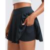 imageCRZ YOGA Womens Mini Pleated Athletic Tennis Skirts High Waisted A Line Golf Pickleball Casual Skort with Inner PocketsTrue Navy