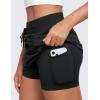 imageCRZ YOGA Lightweight High Waisted Skirts for Women Golf Casual Athletic Drawstring Skort with Side PocketsBlack