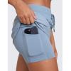 imageCRZ YOGA Lightweight High Waisted Skirts for Women Golf Casual Athletic Drawstring Skort with Side PocketsCambric Blue
