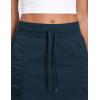 imageCRZ YOGA Lightweight High Waisted Skirts for Women Golf Casual Athletic Drawstring Skort with Side PocketsInk Blue