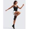 imageCRZ YOGA Seamless Scoop Neck Tank Low UBack Breathable Workout Tops for Women Sleeveless Athletic Running Gym ShirtsBlack