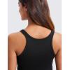 imageCRZ YOGA Womens Ribbed Modal Casual Tank Racerback Thin Strap Basic Sleeveless Shirts Going Out Fitted Workout TopsBlack