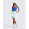 imageCRZ YOGA Womens Ribbed Henley Longline Sports Bras  Square Back Padded Yoga Workout Crop Tank Top with Built in PadsSparkle Blue