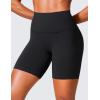 imageCRZ YOGA Secretsculpt Womens Butterlift High Waist Scrunch Butt Biker Shorts 6 Inches  No Front Seam Workout Gym BootyBlack