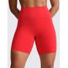 imageCRZ YOGA Secretsculpt Womens Butterlift High Waist Scrunch Butt Biker Shorts 6 Inches  No Front Seam Workout Gym BootyDeep Red