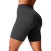 imageCRZ YOGA Secretsculpt Womens Butterlift High Waist Scrunch Butt Biker Shorts 6 Inches  No Front Seam Workout Gym BootyMysterious Grey