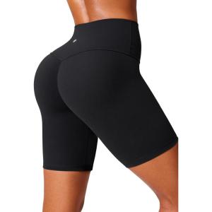 imageCRZ YOGA Secretsculpt Womens Butterlift High Waist Scrunch Butt Biker Shorts 6 Inches  No Front Seam Workout Gym BootyBlack