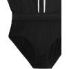 imageCRZ YOGA Womens 3quot Mid Waisted Swim Board Shorts Side Splits Swimming Bottoms Quick Dry Beach Swimsuit with Liner PocketsBlack