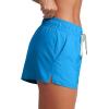 imageCRZ YOGA Womens 3quot Mid Waisted Swim Board Shorts Side Splits Swimming Bottoms Quick Dry Beach Swimsuit with Liner PocketsMadagascar Blue