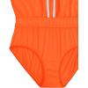 imageCRZ YOGA Womens 3quot Mid Waisted Swim Board Shorts Side Splits Swimming Bottoms Quick Dry Beach Swimsuit with Liner PocketsNeon Orange