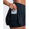 imageCRZ YOGA 2 in 1 Running Shorts for Women 3 High Waisted Split for Athletic Gym Workout Tennis with PocketTrue Navy