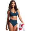 imageCRZ YOGA Womens High Waisted Bikini Bottoms Adjustable Ruched Side Tie Bathing Swim Full Coverage Swimsuit BriefsInsignia Blue