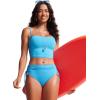 imageCRZ YOGA Womens High Waisted Bikini Bottoms Adjustable Ruched Side Tie Bathing Swim Full Coverage Swimsuit BriefsKayak Blue