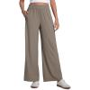 imageCRZ YOGA Lightweight Drapey Wide Leg Pants for Women 30quot High Waisted Casual Lounge Travel Work Loose FitNomad Grey